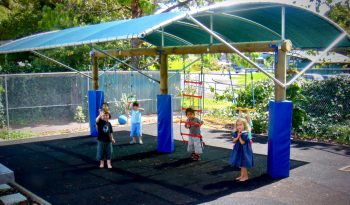 Swing Shade with children